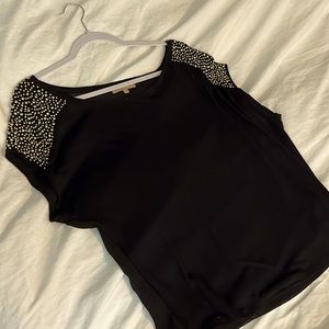 Black studded blouse